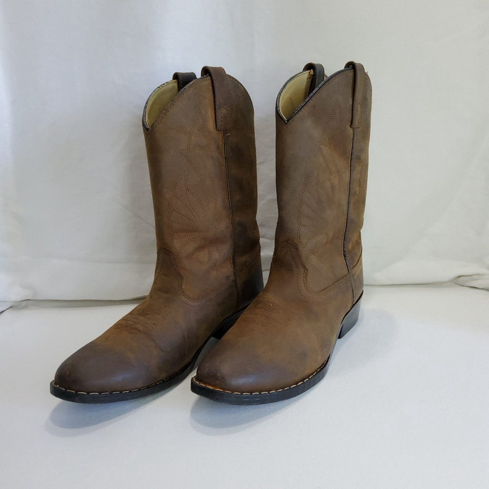 Masterson Youth Boots Size 5D Chocolate Brown,Excellent Preowned Cond.